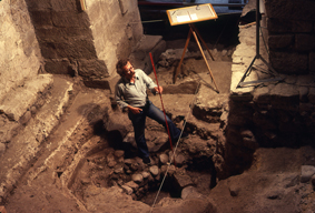 1978-1979: the baptismal fonts are excavated